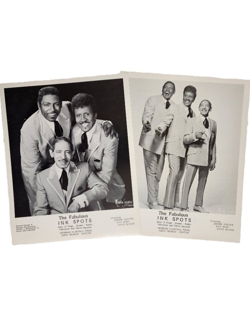 The Fabulous Ink Spots Promotiinal Photos Foste, Reid, McNeil & Mundo RA…